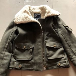 American Eagle Wool Bomber Jacket